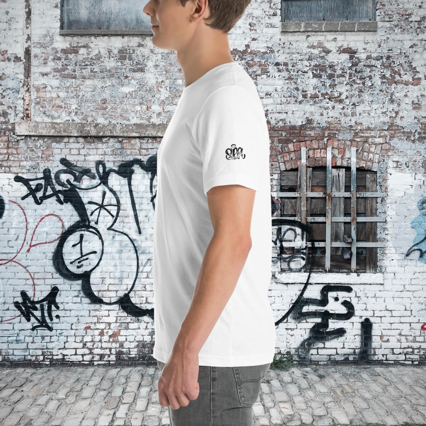 SKATER DUDE w/ PUER SIGNATURE  | Unisex Short Sleeve Tee