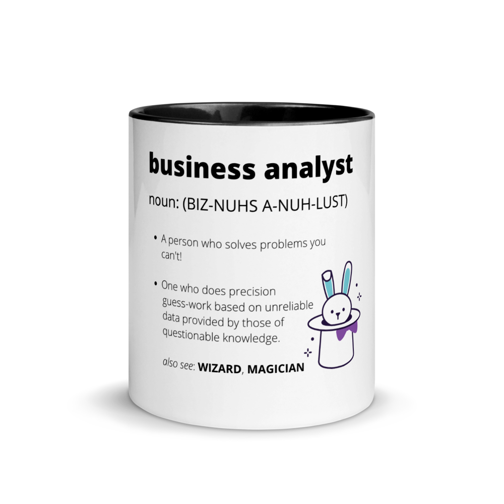 BUSINESS ANALYST DEFINITION | Mug with Color Inside