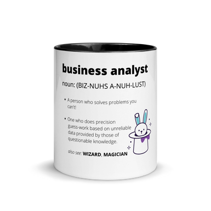 BUSINESS ANALYST DEFINITION | Mug with Color Inside