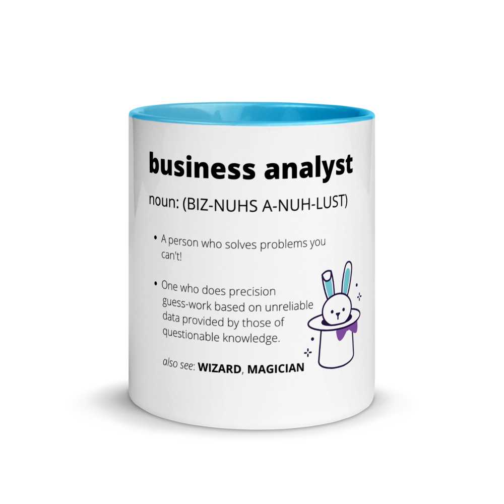 BUSINESS ANALYST DEFINITION | Mug with Color Inside