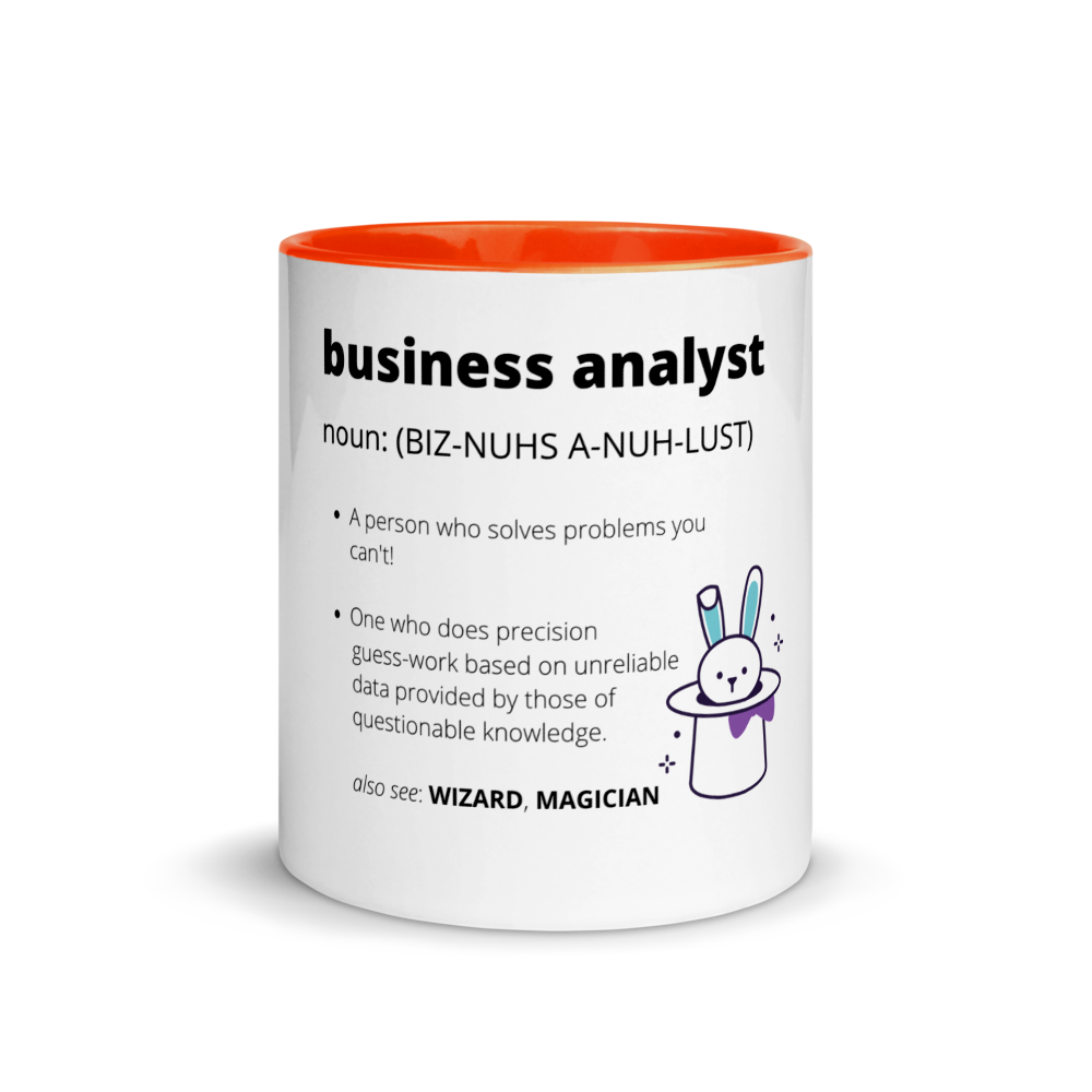 BUSINESS ANALYST DEFINITION | Mug with Color Inside