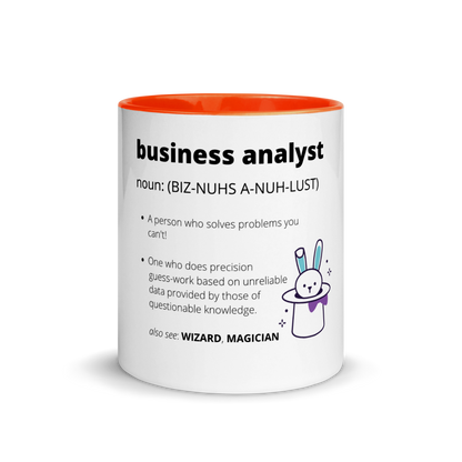 BUSINESS ANALYST DEFINITION | Mug with Color Inside