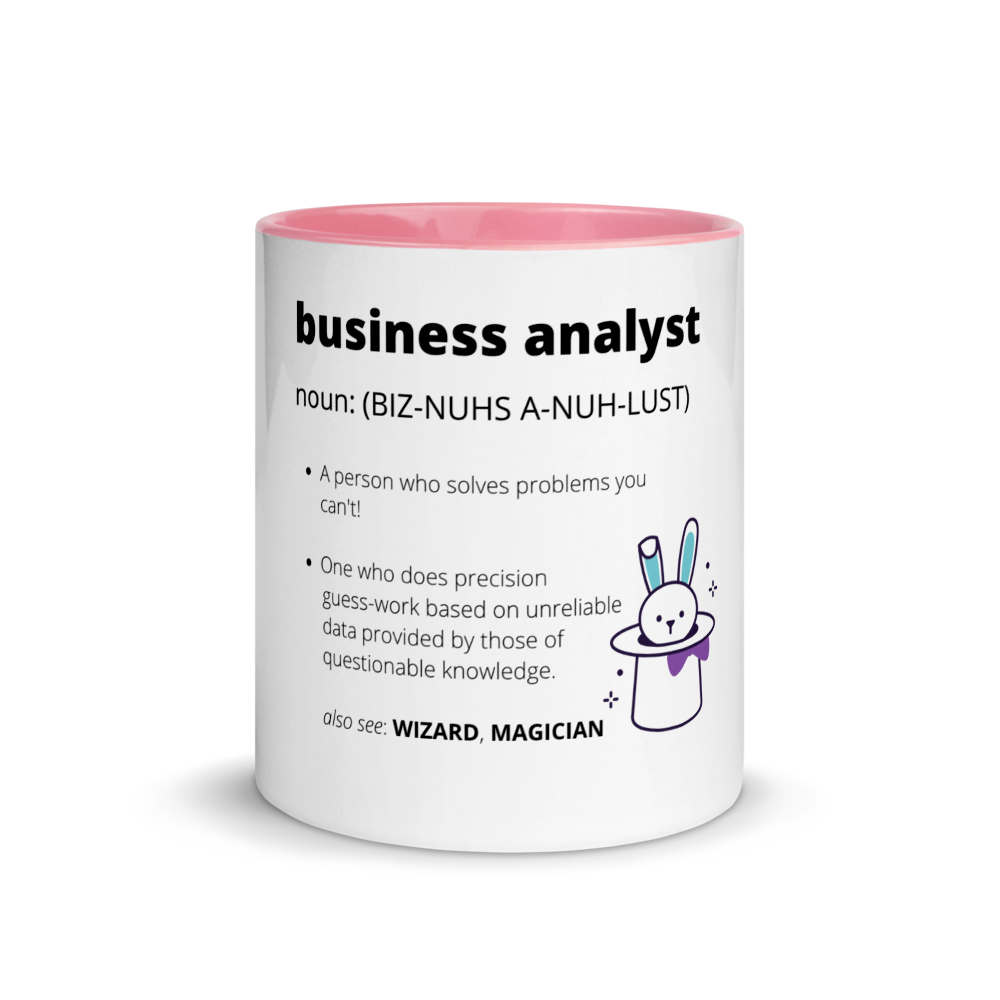 BUSINESS ANALYST DEFINITION | Mug with Color Inside