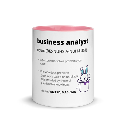 BUSINESS ANALYST DEFINITION | Mug with Color Inside