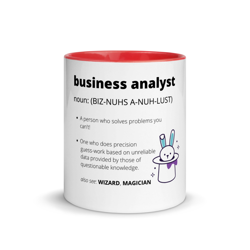 BUSINESS ANALYST DEFINITION | Mug with Color Inside