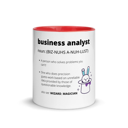 BUSINESS ANALYST DEFINITION | Mug with Color Inside