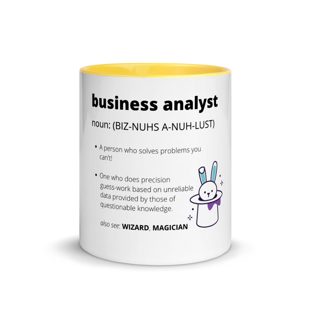 BUSINESS ANALYST DEFINITION | Mug with Color Inside