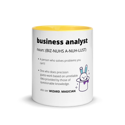 BUSINESS ANALYST DEFINITION | Mug with Color Inside
