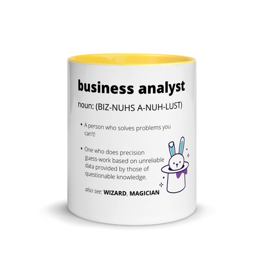 BUSINESS ANALYST DEFINITION | Mug with Color Inside