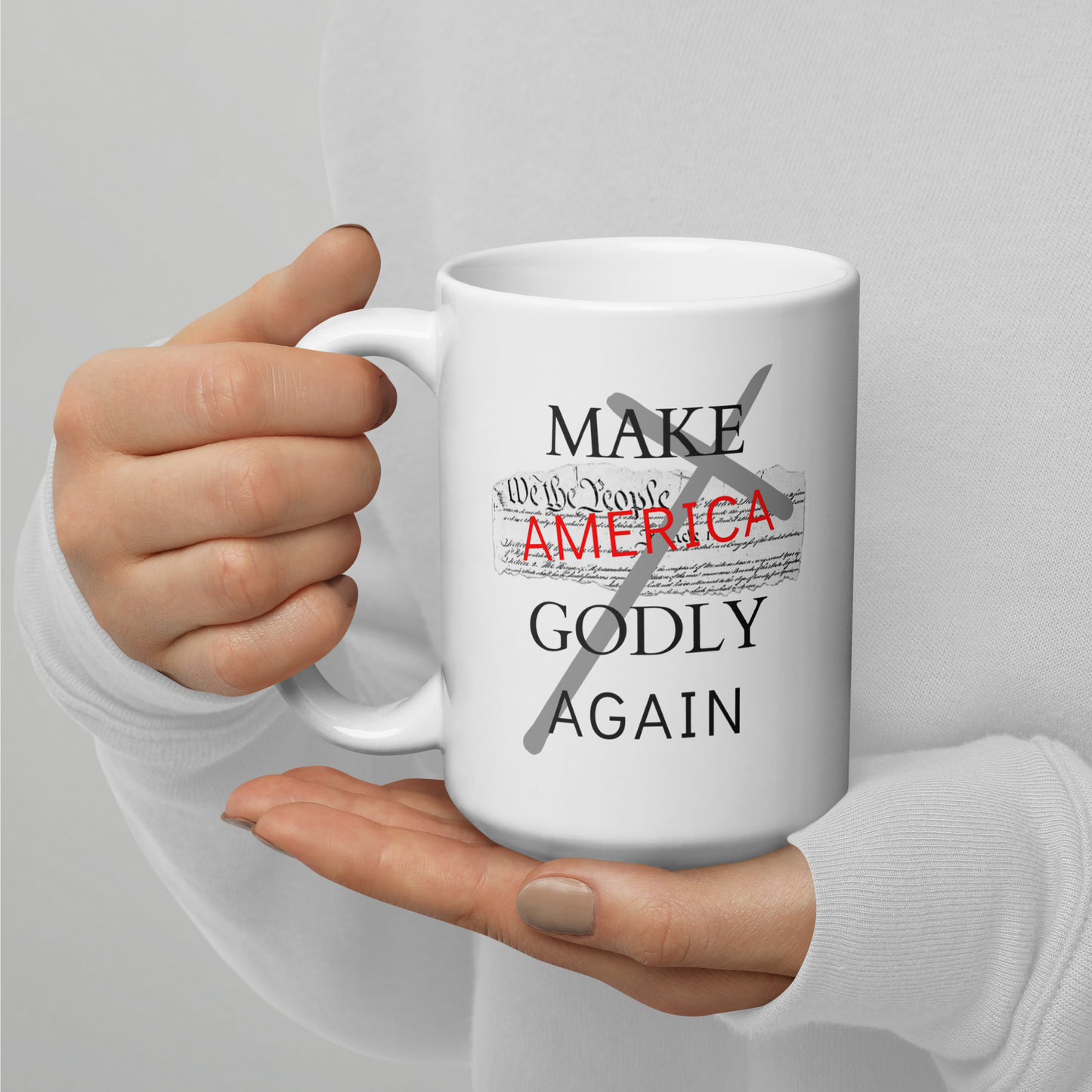 MAGA - MAKE AMERICA GODLY AGAIN | White Glossy Mug -2 Sided